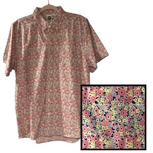 [ 2 FOR $40 ] KENNINGTON LTD PINK & YELLOW FLORAL SHIRT